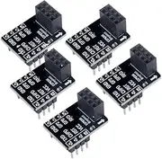 ESP8266 ESP-01 Breakout Board ESP-01S Breadboard Adapter PCB Board for Serial WiFi Transceiver Network Module(Pack of 5pcs)