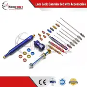 MEDFORT Luer Lock Liposuction Cannula Set of 27 Pcs Premium Quality Instruments