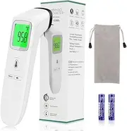 Baby Thermometer for Adults and Kids, Accurate Digital Baby Thermometer, Fever Alarm & Silent Mode, 2 in 1 Forehead & Object Mode