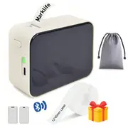 Bluetooth Label Maker Machine Wireless Thermal Label Printer Sticker Printer-Beige