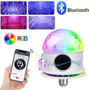 LED Stage Disco Party Light DJ Ball Bulb Dance Lamp Strobe w/ Bluetooth Speaker
