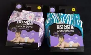 2 x Bonds Wonderbums Reusable Nappy + insert 6-18 Months (Size 0 -1) New