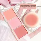 3 Tone Blush Palette Red Rouge Orange Pink and Natural Highlighter！