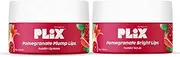 PLIX - THE PLANT FIX Pomegranate Lip Care Combo Exfoliating Scrub and Plumping Lip Mask For Dark Dry & Chapped Lips | Cocoa Butter & Chiuri Butter Vitamin C & E | (15 + 15) gms