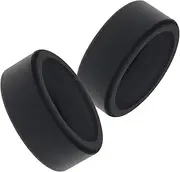 Soft Silicone Case Intended for Ouras Ring Gen 3 Shockproof Smart Ring Sport Fitness Tracker Protective Cover Case Anti-Scratch Smart Ring for Ouras Ring Gen 3 Accessories (Black+Black, S Size)