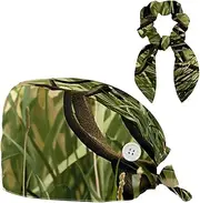 [YTYVAGT] Scrub Caps Women,Scrub Hats Suitable for Women,Wild Deer African Grasslands