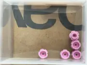 LEGO Parts - Bright Pink Plate, Round 1 x 1 Flower Edge - No 24866 - QTY 5