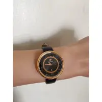在飛比找蝦皮購物優惠-Swarovski施華洛世奇黑色水鑽手錶（二手）
