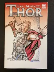 MIGHTY THOR #1 Comic Book ORIGINAL ART COVER Muller CHRIS HEMSWORTH Marvel 2011