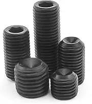 Grub Screws Metric Thread Carbon Steel Hex Socket Cup Point Allen Bolts, M2*4mm,30 pcs