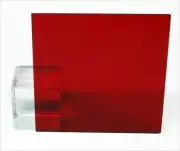 1/8" (3mm) Dark Red Translucent Acrylic Plexiglass Sheet 12"x12" Cast (0.118"...