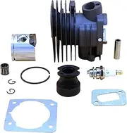Pexorin 44mm Cylinder Piston Bearing Intake Manifold Spark Plug Gasket Kit, for Husqvarna, 350 Gasoline Chainsaw Motor Spare Parts Lawn Mower Cylinder Piston