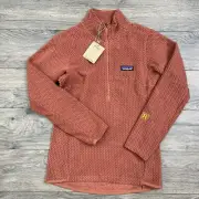 Patagonia R1 Air 1/2 Zip Pullover Size XS Womens Burl Red Orange $129