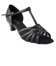 Very Fine Ladies Black Dance Shoes 16612 - Latin, Rhythm, Salsa