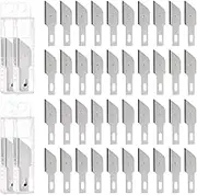 uxcell 40pcs Exacto Knife Blades #7 Hobby Knife Replacement Blades Spare Precision Exacto Blades Hobby Knife Blade Refills for DIY, Art, Cutting, Carving, Scrapbooking, Stencil