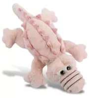 DolliBu Super Soft Plush Huggable Pink Alligator Small Stuffed Animal - 14 Inch