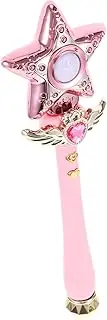 FUNOMOCYA Handheld Fairy Wand Stick with Rotating Feature Light Up Music for Birthday Parties Stage Shows and Home Entertainment
