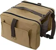 BUGUUYO Dog Packs for Hiking Dog Camping Pet Sports Backpack Portable Sturdy Canvas Outdoor Rucksack