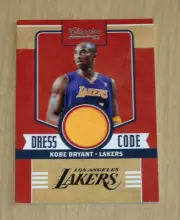 2010-11 Donruss Classics Dress Code Kobe Bryant jersey yellow swatch 180/199
