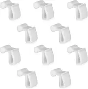 PEUTIER 10pcs RV Awning String Light Hooks, RV Hanging Light Hooks Light Holder String Light Clips Hanger for Caravan Keder Rail Outdoor Camper Car Accessories (White)