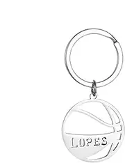 Ball - Sports Themed Car Key Chain | Hollow Ball Key Charm with English Letter Design for Backpack, Purse, Luggage