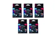10pc Helix Oxford Cyberpunk Design Eco Edition Cardboard Sleeved Erasers Matrix