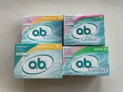 o.b. ~ Applicator Free Tampons ~ SUPERPLUS, SUPER, REGULAR ~ Mixed Lot, Sealed