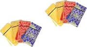 SHERCHPRY 2sets Book Bag Pouches for Jewellery Jewelry Pouch Ethnic Style Pouch Scriptures Pouches Crystal Bags Pouches Ethnic Style Bags Small Jewel Pouch Jewelry Bags Brocade 4pcs*2