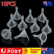 10Pcs Plastic Small Perfume Diffuser Bottle Mini Liquid Oil Tiny Funnels Lab AU
