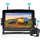 Wireless RV Truck Rear View Kit 7" 1080P Monitor Digital Reversing Backup Camera