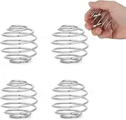 BooMetCheer 4 Pcs 2.1-Inch Large Size Shaker Balls for Protein Shakes,Milkshake and Salad Dressing,304 Stainless Steel Shaker Ball