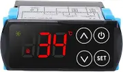 Fdit Cooling Heating PID Temperature Controller Regulator Touch Thermostat - Dual Window Display for Accurate Temperature Measurement
