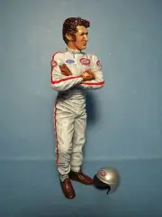 1/18 FIGURE MARIO ANDRETTI VROOM PAINTED FOR GP REPLICAS EXOTO TSM SPARK