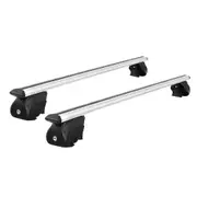 Universal Car Roof Rack Aluminium Cross Bars Silver - 126cm