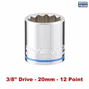 Kincrome K2845 - Socket 3/8" Drive 20mm Mirror Polish
