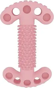 New Pet Toy Bone Shape Dog Chew Toy Molar Rod TPR Cleaning Teeth Toys For Dog Cat Teething Stick Interactive Toys Pet Supplies cleaning expends energy grinding teeth (Color : Pink)