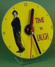 Time To Laugh (Charlie Chaplin) Handcrafted CD Clock