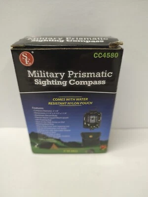 SE Military Prismatic Sighting Compass with NylonPouch