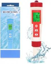 Water Quality Tester, Ph/Cl/Orp/H2/Temp 5 in 1, Chlorine Tester Digital, Portabl