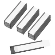 50 Pcs Magnetic Label Holder 4" x 1" with Paper Inserts C Channel