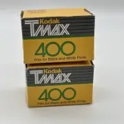Kodak T-Max 400 TMY Black White Film for Prints 135-24 Expired 08/2002 Sealed