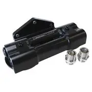 Aeroflow Dual Billet Remote Filter Head - Side Entry, AF64-2089