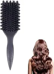 Curl Defining Brush, Curly Hair Brush, Boar Bristle Hair Brush Styling Brush for Detangling, Shaping and Defining Curls for Women Girls and Men