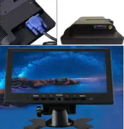 7'' IPS Security Monitor PC Display Screen CCTV VGA HDMI 1080P for DSLR DVR