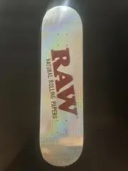 Raw Rolling Papers Prismatic Skate Deck