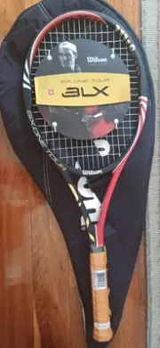 BNIP 2010 Wilson BLX Six.One Tour 90 (R), 4 1/4 Roger Federer Tennis Racquet