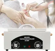 High Temperature Cleaning Box 300W 1.5L with Timer Dry Heat Sterilizer Cabinet Equipment with Stainless Tray For Nail Tool Spa Pedicure Hairdressing Metal Tools with Handle