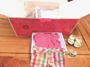 AMERICAN GIRL SUNSHINE GARDENING SET-BENCH + GARDEN OUTFIT NIB FREE SHIP