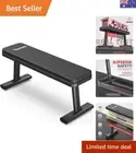 Flat Weight Bench Workout Bench Max Load 1450LBS/660KG Easy Assembly for Stre...