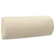 Cream Deck Chair Headrest Cushion 40x7.5x15 cm Textilene Outdoor Accessory